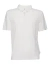 Ballantyne Knit Short-sleeved Polo With Structured Collar In White