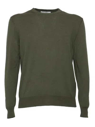 Ballantyne R Neck Pullover In Green