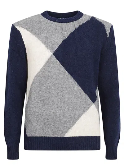 Ballantyne Crew-neck Sweater In Blue
