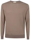 Ballantyne R Neck Pullover In Gray