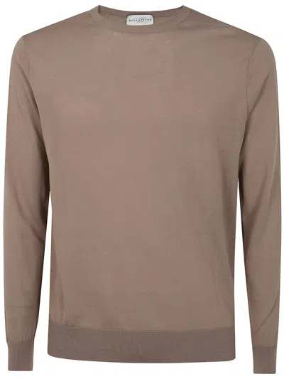 Ballantyne R Neck Pullover In Gray