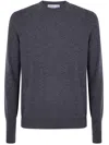 Ballantyne R Neck Pullover In Gray