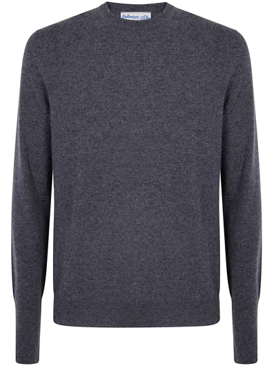 Ballantyne R Neck Pullover In Gray