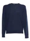Ballantyne Crew Neck Pullover In Blue