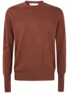 Ballantyne R Neck Pullover In Brown