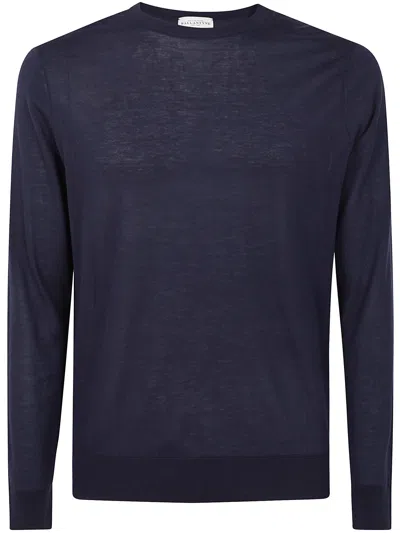 BALLANTYNE R NECK PULLOVER BY BALLANTYNE,B2P000.18C23 13777 NAVY