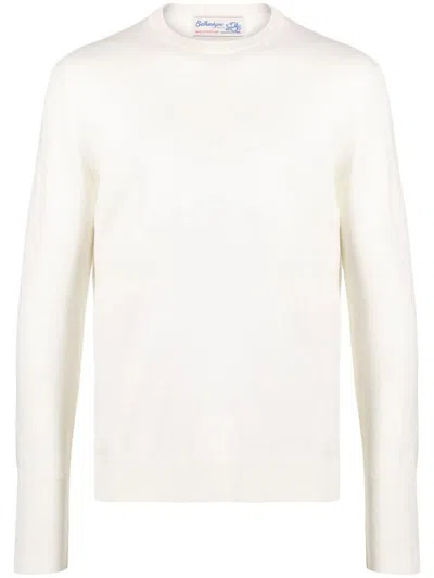 Ballantyne R Neck Pullover Clothing In White