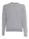 Ballantyne R Neck Pullover In Gray