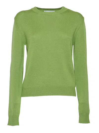 Ballantyne R Neck Pullover In Green