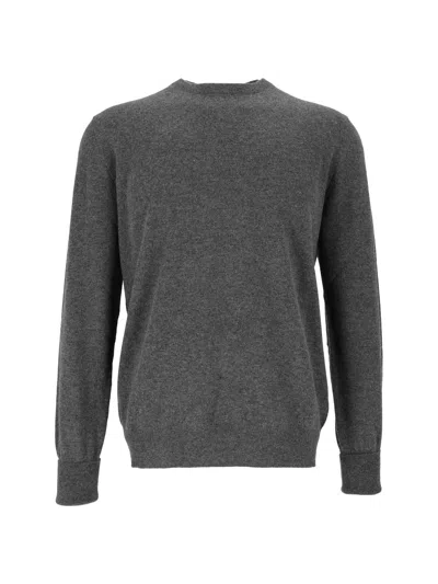Ballantyne R Neck Pullover In Gray