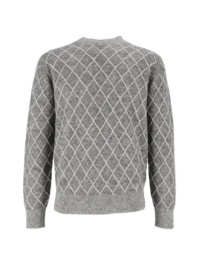 Ballantyne R Neck Pullover In Gold
