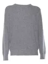 Ballantyne R Neck Pullover In Grey