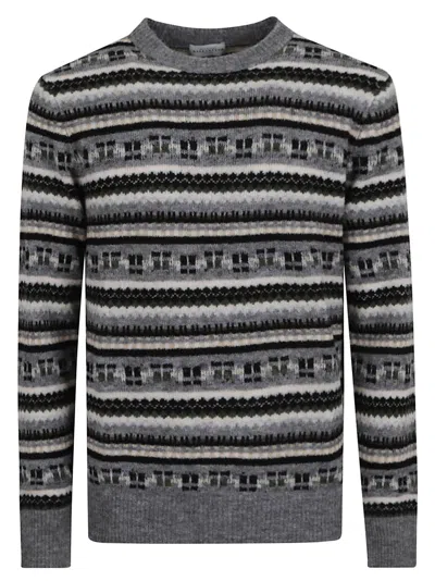 Ballantyne R Neck Pullover In Multi