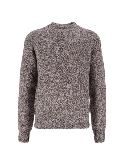 Ballantyne R Neck Pullover In Gray