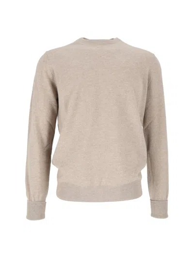 Ballantyne R Neck Pullover In Gold