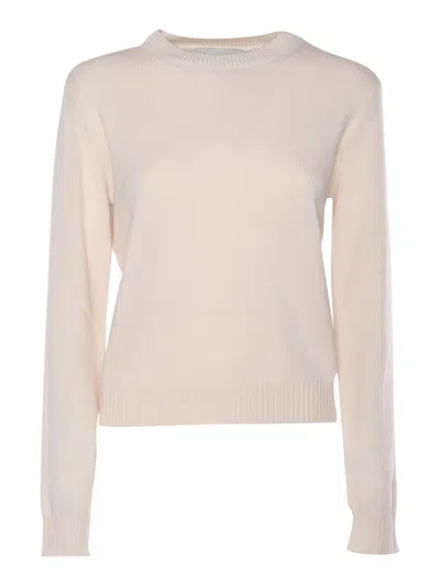 Ballantyne R Neck Pullover In White