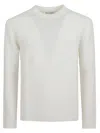 Ballantyne R Neck Pullover In White