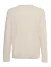 Ballantyne R Neck Pullover In White
