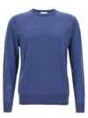 Ballantyne R Neck Sweaters And Cardigans In Blue