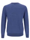 Ballantyne R Neck Sweaters And Cardigans In Blue