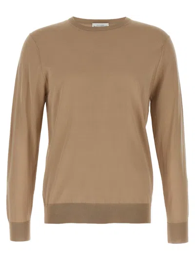 Ballantyne R Neck Sweaters And Cardigans In Beige