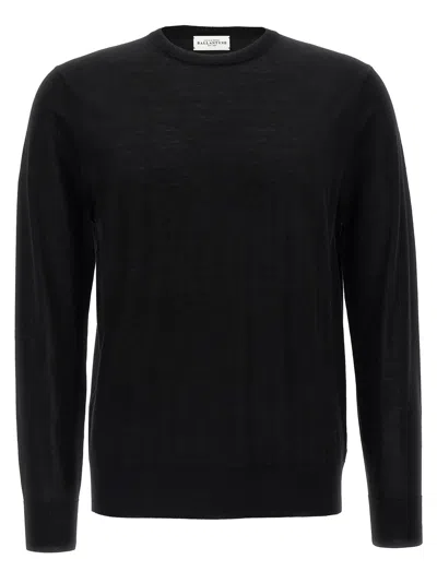 Ballantyne R Neck Sweaters And Cardigans In Black