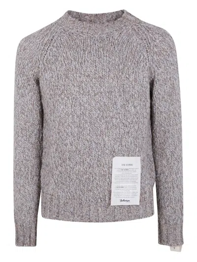 BALLANTYNE RAGLAN-SLEEVE KNITTED SWEATER