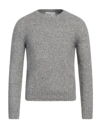 BALLANTYNE BALLANTYNE RAW DIAMOND BY BALLANTYNE MAN SWEATER GREY SIZE 40 COTTON, ALPACA WOOL, WOOL