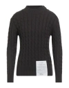 Ballantyne Raw Diamond By  Man Turtleneck Dark Brown Size 42 Cashmere In Black