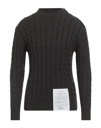 Ballantyne Raw Diamond By  Man Turtleneck Dark Brown Size 42 Cashmere In Black