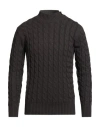 Ballantyne Raw Diamond By  Man Turtleneck Dark Purple Size 38 Cashmere In Gray