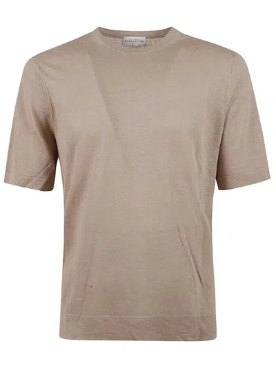 Ballantyne Relaxed Fit Brown Short-sleeved T-shirt In Neutral