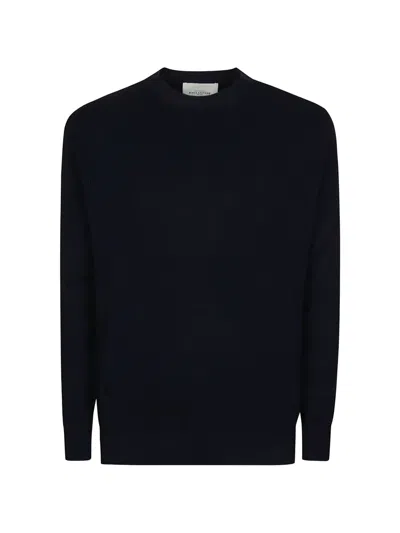 Ballantyne Ribbed-knit Sweater In Blue