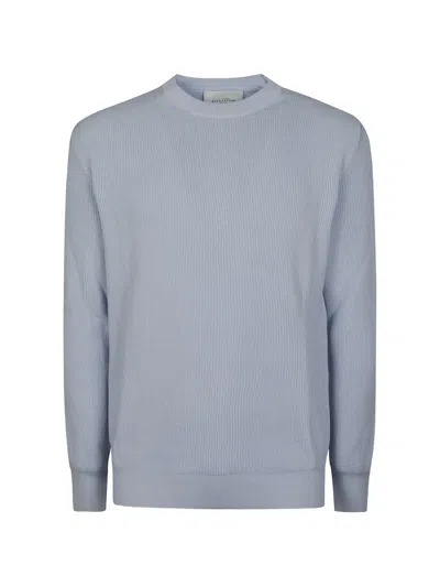 Ballantyne Ribbed-knit Sweater In Blue