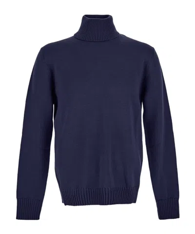 Ballantyne Roll-neck Wool Jumper In Black