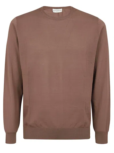 Ballantyne Round Neck Pullover In London Clay
