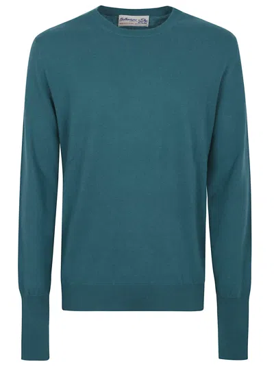 Ballantyne Round Neck Pullover In Blue