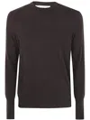 Ballantyne Round Neck Pullover In Brown