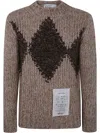 Ballantyne Man Sweater Burgundy Size 42 Wool, Cashmere In Brown