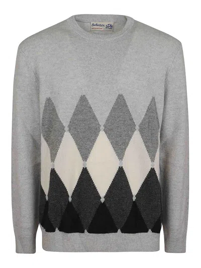 BALLANTYNE SUÉTER CUELLO REDONDO - GRIS