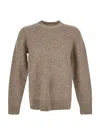 Ballantyne Wool Crewneck In Orzo