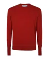 Ballantyne Round Neck Pullover In Red