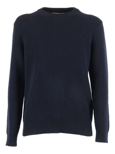 BALLANTYNE ROUND-NECK RIBBED SWEATER