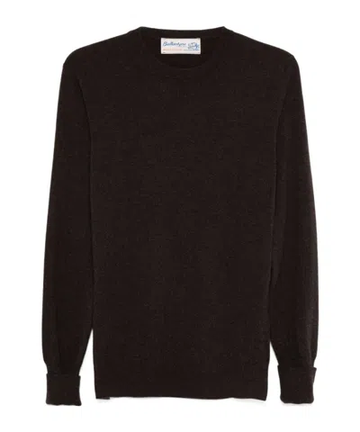 Ballantyne Round Neck Sweater In Black
