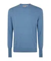 Ballantyne Round Neck Pullover In Blue