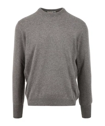 Ballantyne Round Neck Sweater In Gray