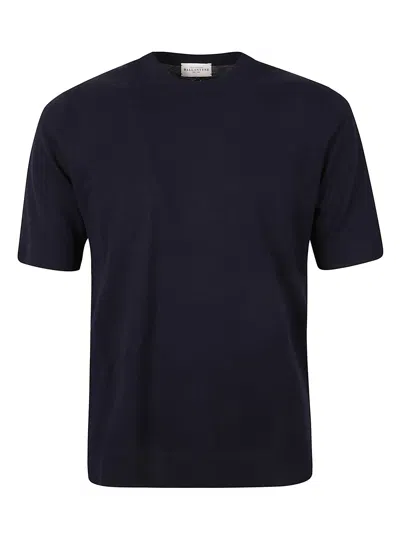 Ballantyne Round Neck T-shirt In Navy