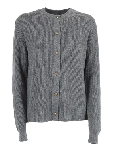BALLANTYNE ROUND NECK WOOL CARDIGAN