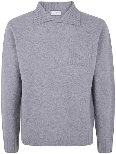 Ballantyne Sailor Neck Pullover Clothing In Gray