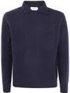 Ballantyne Sailor Neck Pullover Clothing In Navy